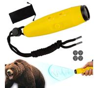 Klaxon électronique portable pour ours 125 dB avec 4 niveaux de volume et 3 | Alarme de sécurité contre les ours pour contrôle de la foule, sécurité en plein air, camping, escalade, exploration