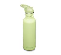 Klean Kanteen 1011199 Classic Narrow (Flip Sport) Gourde de vélo avec bouchon en acier inoxydable de couleur verte avec un volume de 800 ml