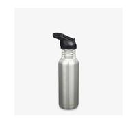 Klean Kanteen - Classic Narrow - Sport Cap - Gourde Brushed Stainless / Black - 18 oz (532 ml)