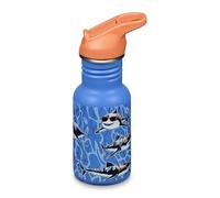 Klean Kanteen Fahrrad Flaschen Classic Narrow (Flip Sport) mit Trinkverschluss aus Edelstahl in der Farbe Blau mit einem Volume von 355 ml, 1011209