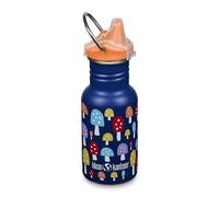 Klean Kanteen Gourde Classic Narrow (Sippy Cap) avec bouchon en acier inoxydable de couleur bleue, d'un volume de 355 ml, 1011204