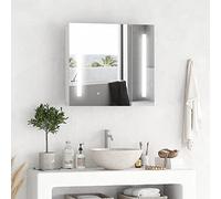 kleankin Armoire de Toilette Miroir Lumineux LED 70 x 15 x 65 cm Blanc