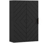 kleankin Armoire murale de salle de bain, armoire à pharmacie murale meuble de rangement avec étagère réglable