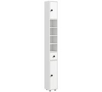 kleankin - Meuble de salle de bain - Panneau de particules - 20x20x180cm - Blanc