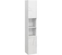 Kleankin est un nom peu connu, c'est pourquoi le titre reste le suivant : Meuble de salle de bain modulable - 2 caissons et niches - Étagère de rangement - Blanc - Bois