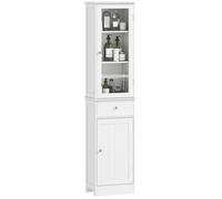 kleankin - meuble colonne de salle de bain - MDF - 40x27x171.5cm - Blanc