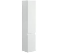 kleankin Meuble colonne rangement salle de bain 2 placards 3 étagères réglables style contemporain 30 x 28 x 152,5 cm blanc