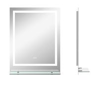 kleankin Miroir rectangulaire mural lumineux LED de salle de bain 80 x 60 cm