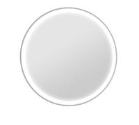 kleankin Miroir Salle de Bain avec éclairage Ø 80 cm Miroir Rond Lumineux 3 Couleurs Interrupteur Tactile système antibuée 46W Blanc Argent