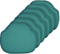 Klear Vu Gripper Omega Windsor Lot de 6 Coussins de Chaise antidérapants avec Coussin de siège antidérapant pour Salle à Manger, Cuisine et Bureau, 40,6 x 38,1 cm, Bleu Sarcelle
