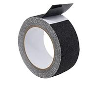KLEBASTO Ruban adhésif antidérapant à coller - Extra puissant pour l'intérieur et l'extérieur - Revêtement de sol antidérapant pour escaliers, échelle (noir, 25 mm x 10 m)