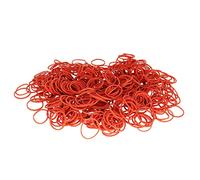 KLEBESHOP24 Anneaux en caoutchouc rouge - Extensible - Diamètre : 30 mm - Épaisseur : 1 mm - Sachet de 100 g - Élastiques ménagers pour regrouper, fixer ou bricoler