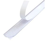 KLEBESHOP24 Lot de 10 ou 100 réglettes clipsables autocollantes Transparent Format A4 Hauteur de remplissage 3-4 mm Rail de serrage pour la rénovation de dossiers et dossiers