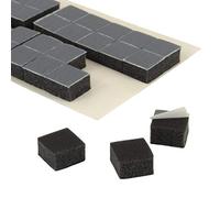 KLEBESHOP24 Lot de 100 pastilles adhésives 3D - Double face - Anthracite - 10 x 10 x 6 mm d'épaisseur - Quantité au choix