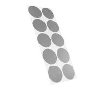 KLEBESHOP24 Lot de 100 pastilles adhésives colorées avec revêtement en polyéthylène - Couleur : quantité et diamètre au choix - Pastilles adhésives colorées (argent, 30 mm de diamètre, 100 pièces)