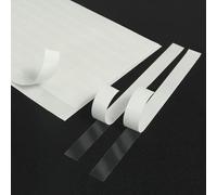 KLEBESHOP24 Lot de 20 bandes adhésives double face 5 mm x 40 mm | Adhésif double face, transparent, extra fin, idéal pour la réparation de téléphone portable