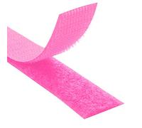 KLEBESHOP24 Ruban à crochets et boucles à coudre | Bande scratch | Hook + Loop | Couleur, longueur, largeur au choix/rose fluo, 20 mm x 3 m