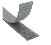 KLEBESHOP24 Ruban à crochets et boucles à coudre, gris foncé, 20 mm x 8 m | Bande scratch | Hook + Loop | Couleur, longueur et largeur au choix