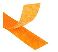 KLEBESHOP24 Ruban à crochets et boucles à coudre, orange fluo, 20 mm x 3 m | Bande scratch | Hook + Loop | Couleur, longueur et largeur au choix