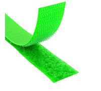 KLEBESHOP24 Ruban à crochets et boucles à coudre, vert fluo, 20 mm x 3 m | Bande scratch | Hook + Loop | Couleur, longueur et largeur au choix