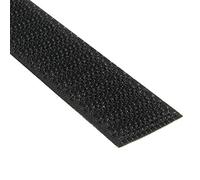 KLEBESHOP24 Ruban à crochets seul | Bande Scratch unilatérale | Couleur, longueur, largeur au choix/noir, 16 mm x 8 m, côté crochets uniquement