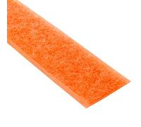 KLEBESHOP24 Ruban autocollant adhésif à boucles seul | Bande scratch autocollante unilatérale | Couleur, longueur, largeur au choix/orange fluo, 20 mm x 3 m