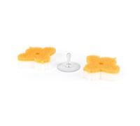 Kleeneze Éponge à Récurer Double Face Busy Bee, Éponge Abrasif Lot de 2, Anti-Rayures, Super Absorbantes, Motif Abeille, Éponges Vaisselle Réutilisables, Elimine Les Taches Tenaces, KL072832EU7