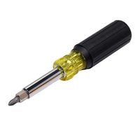 Klein Tools 32500 | Tournevis multi bits 11 en 1 | Embouts PH1 PH2 R1 R2 fente TORX | Shaft interchangeable | Cushion Grip | 18,4 cm