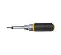 Klein Tools 32558 Tournevis à cliquet et tourne-écrous multi-embouts avec poignée rembourrée Noir