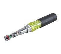 Klein Tools 32807MAG Tourne-écrous 7-en-1 magnétique SAE avec écrous hexagonaux et manche antidérapant pour plus de couple Tailles 1/4" à 9/16"