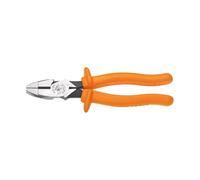 Klein Tools D213-9NE-INS Pince coupante latérale isolée New England avec mâchoires moletées et poignée trempée, fabriquée aux États-Unis, 1000 V, 22,9 cm