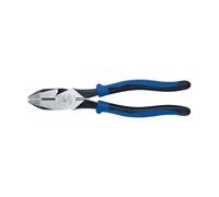 Klein Tools J2000-9NE Pince coupante latérale, fabriquée aux États-Unis, pince à haut effet de levier de 22,9 cm, coupe ACSR, vis, clous, fil