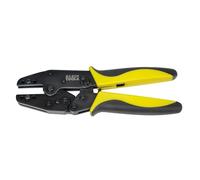 Klein Tools VDV200-010 Pince à sertir à cliquet, corps seul | Cycle complet et tension préréglée | Matrices interchangeables | Acier à finition oxyde noir | 22,2 cm | Matrices vendues séparément