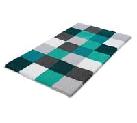 Kleine Wolke 5426675225 Caro Tapis de Bain Polyacrylique Turquoise 70 x 120 x 2,5 cm