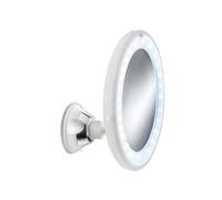 Kleine Wolke 5819114886 Flexy Light Miroir de Maquillage Plastique Verre Blanc 40 x 30 x 10 cm