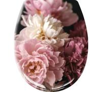 Kleine Wolke Abattant WC ROSEMARIE Bordeaux avec frein de chute et Easy Clean