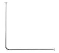 Kleine Wolke 0348101001 Barre de Douche coudée Chromé 90 x 90 cm Diamètre 25 mm