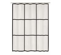 Kleine Wolke Brooklyn rideau de douche 200x180 cm transparent-noir 7823116305