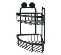 Kleine Wolke Double panier de douche Rocco Triangulaire Noir