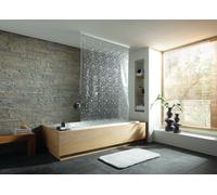 Kleine Wolke Duschrollo store de douche sans cassette 240x128 cm transparent-blanc 3321116747