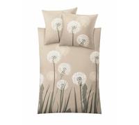 Kleine Wolke Parure de lit Satin BELFIORE Taupe 155 x 220 cm et 80 x 80 cm