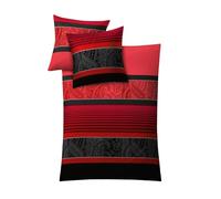 Kleine Wolke Parure de lit Satin Cambridge Rubin 135 x 200 cm et 80 x 80 cm