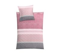Kleine Wolke Parure de lit Satin Estrella Rose Pastel 135 x 200 cm et 80 x 80 cm