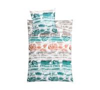 Kleine Wolke Parure de lit Satin Jill Aqua 135 x 200 cm et 80 x 80 cm