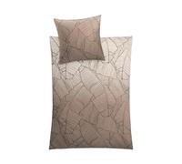 Kleine Wolke Parure de lit Satin Vero Taupe 135 x 200 cm et 80 x 80 cm