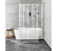 Kleine Wolke Pocket rideau de douche 200x180 cm transparent-blanc 7823116305