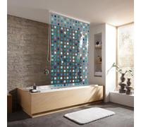 Kleine Wolke Duschrollo store de douche sans cassette 240x128 cm transparent-bleu 3321721747