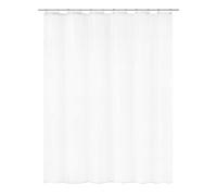 Kleine Wolke Rideau de Douche PVC PHÖNIX Blanc 120 x 200 cm | Absolument étanche, bande à œillets renforcée, lavable en machine