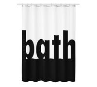 Kleine Wolke Bath rideau de douche 200x180 cm blanc-noir 5959185305