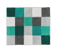 Kleine Wolke Tapis de Bain Caro Bleu pétrole 55 x 65 cm